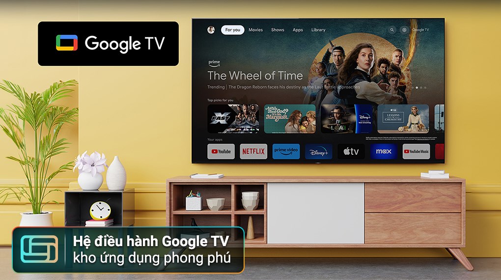 Google tivi Mini LED Sony 4K 85 inch K-85XR90