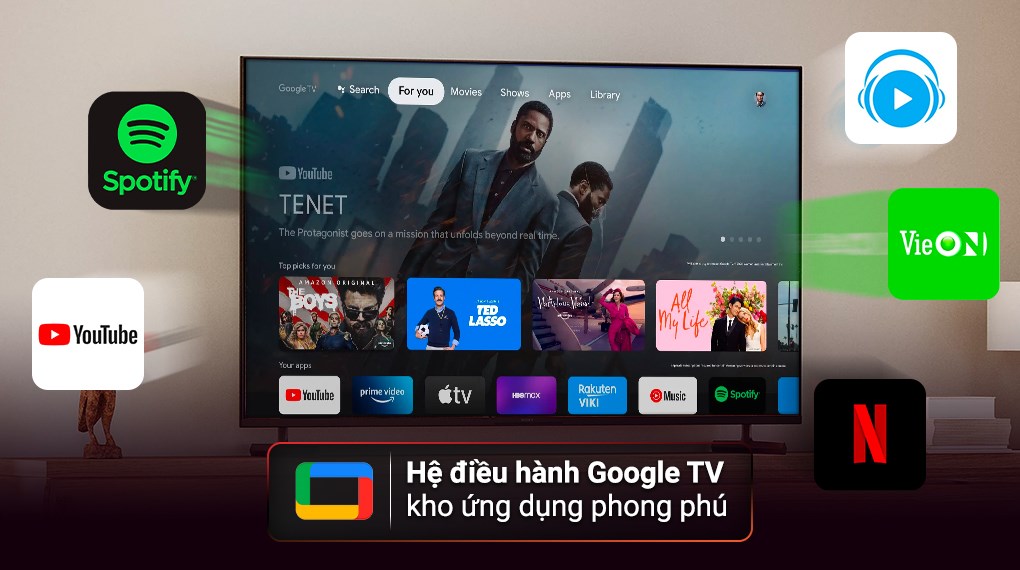 Google tivi Sony 4K 43 inch KD-43X80L