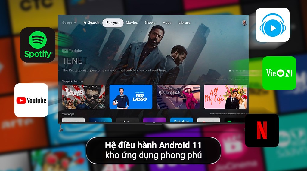 Android tivi QLED TCL 4K 98 inch 98C735