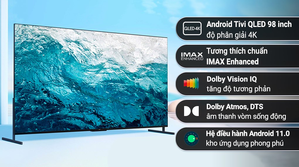 Android tivi QLED TCL 4K 98 inch 98C735