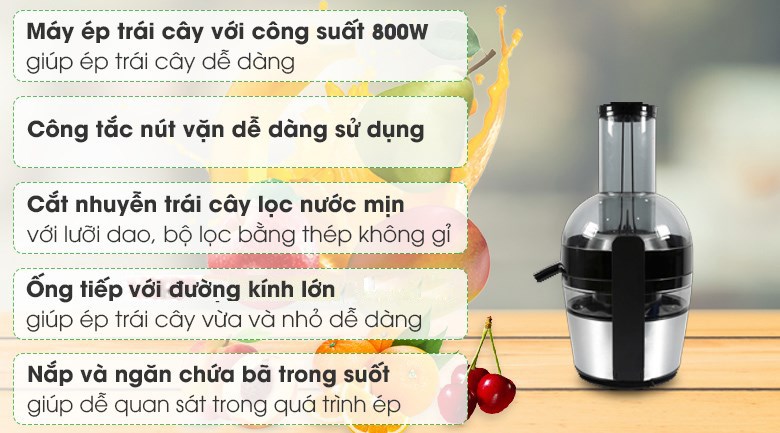 Máy ép trái cây Philips HR1863
