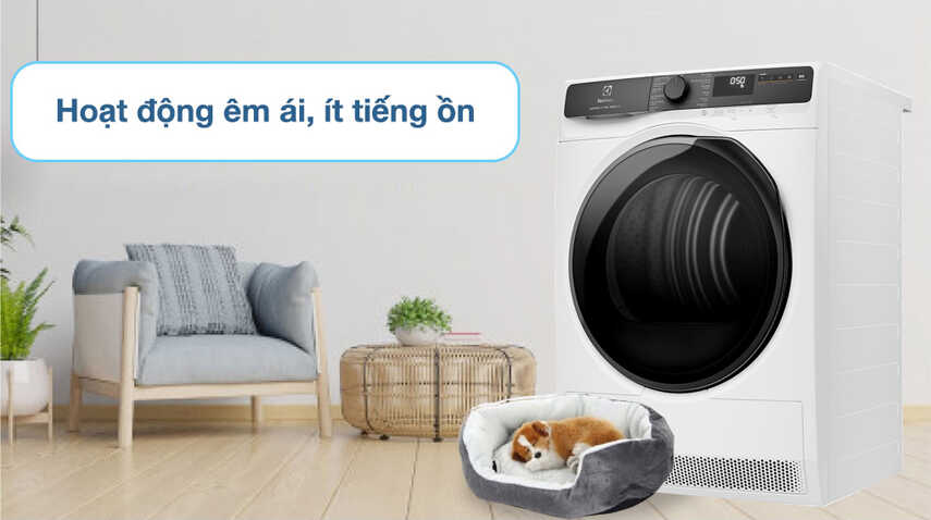 Máy sấy bơm nhiệt Electrolux 9 kg EDH903R7WC