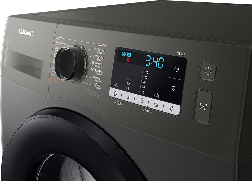Máy sấy bơm nhiệt Samsung Inverter 9 kg DV90TA240AX/SV