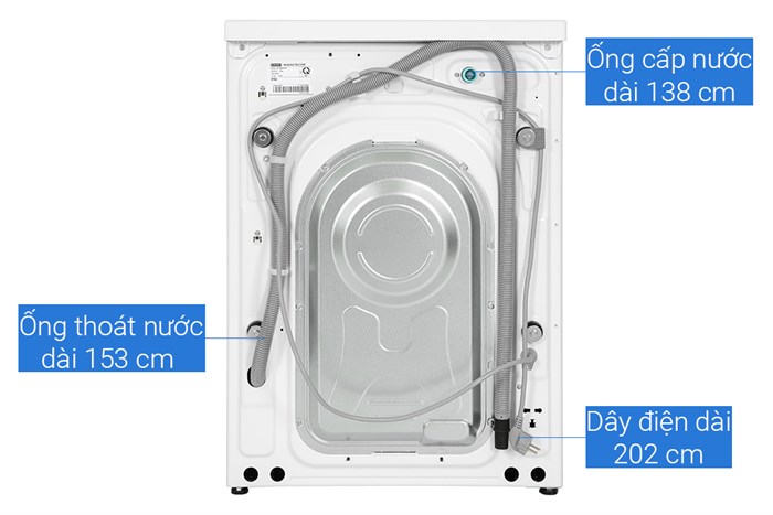Máy giặt sấy Samsung Bespoke AI Inverter giặt 14 kg - sấy 8 kg WD14BB944DGM/SV