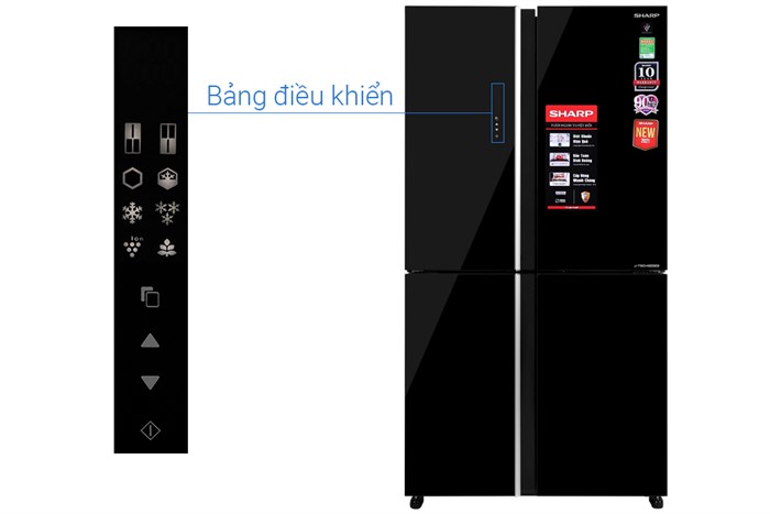 Tủ lạnh Sharp Inverter 572 lít Multi Door SJ-FXP640VG-BK
