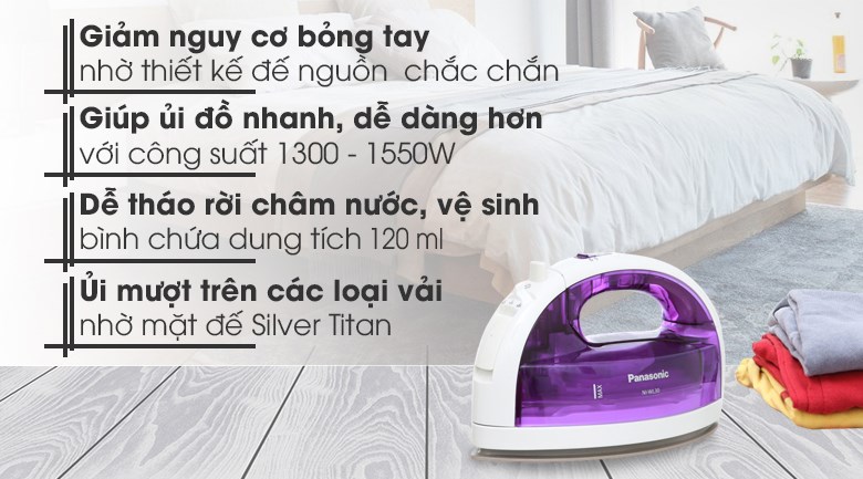 Bàn ủi hơi nước không dây Panasonic PABU-NI-WL30VRA