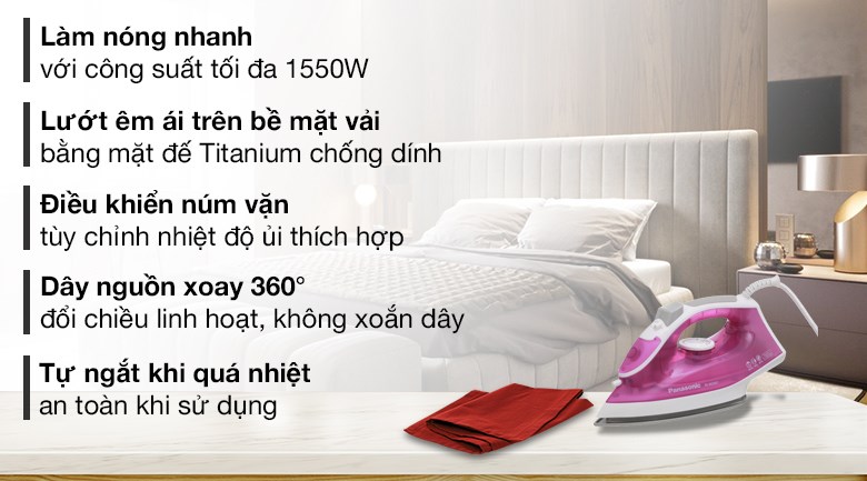Bàn ủi hơi nước Panasonic NI-M250TPRA