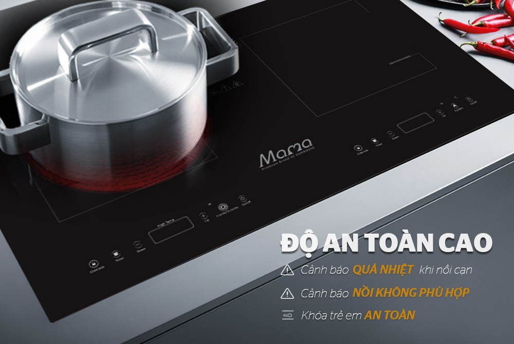 Bếp từ hồng ngoại lắp âm Sunhouse MMB9100VN