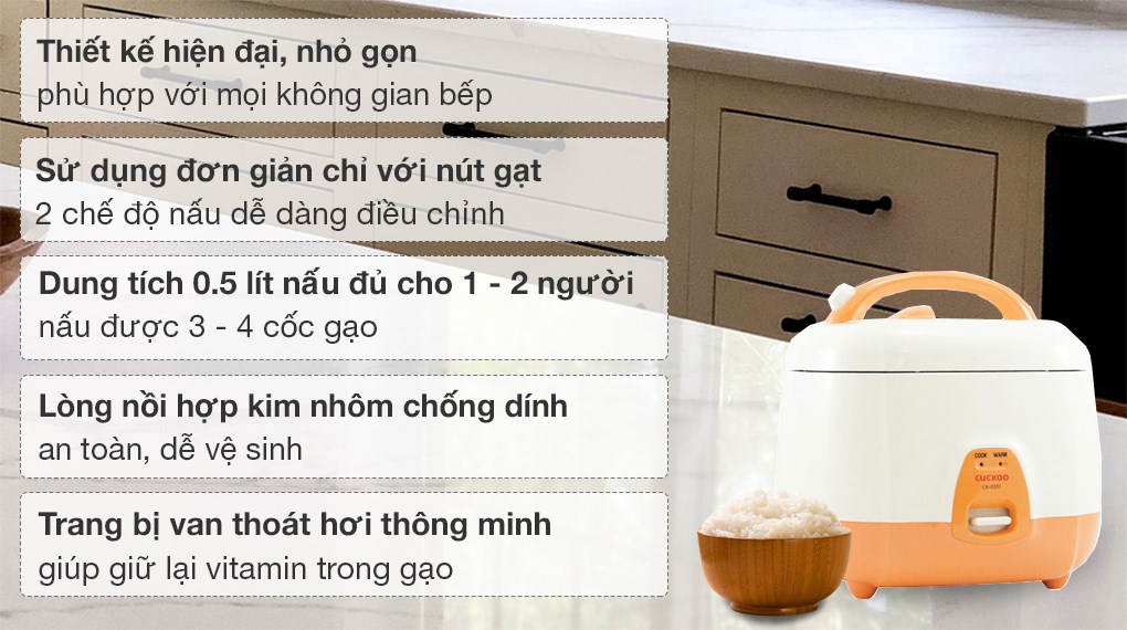 Nồi cơm điện Cuckoo 0.54 lít CR-0331