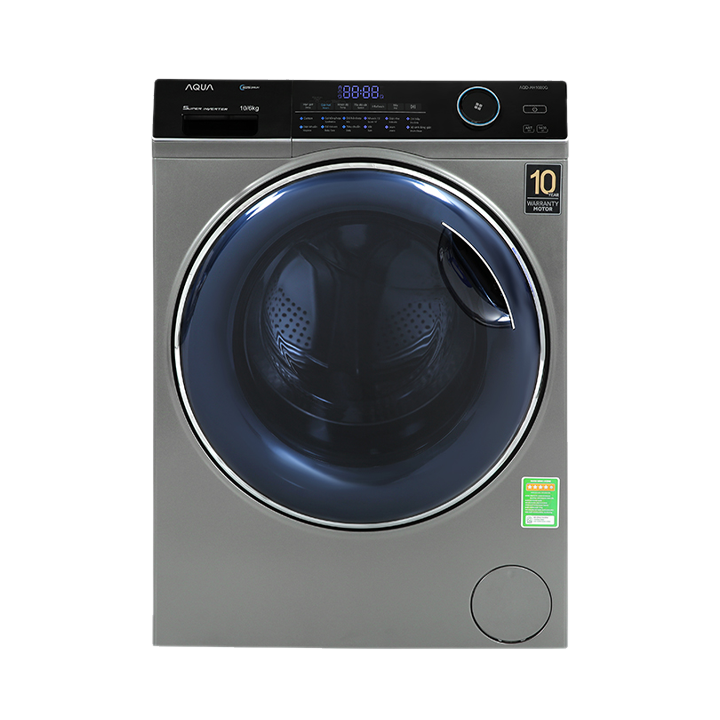 Máy giặt sấy Aqua Inverter 10 kg AQD-AH1000G.PS