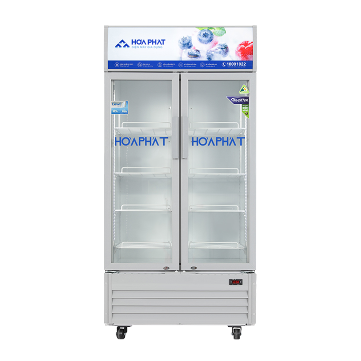 tủ mát Hòa Phát Inverter 2 cánh HSR D8723