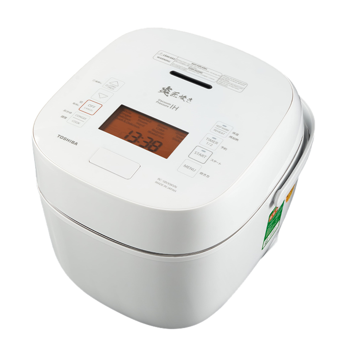 Nồi cơm áp suất cao tần Toshiba 1.8 lít RC-18VXWVN(W)