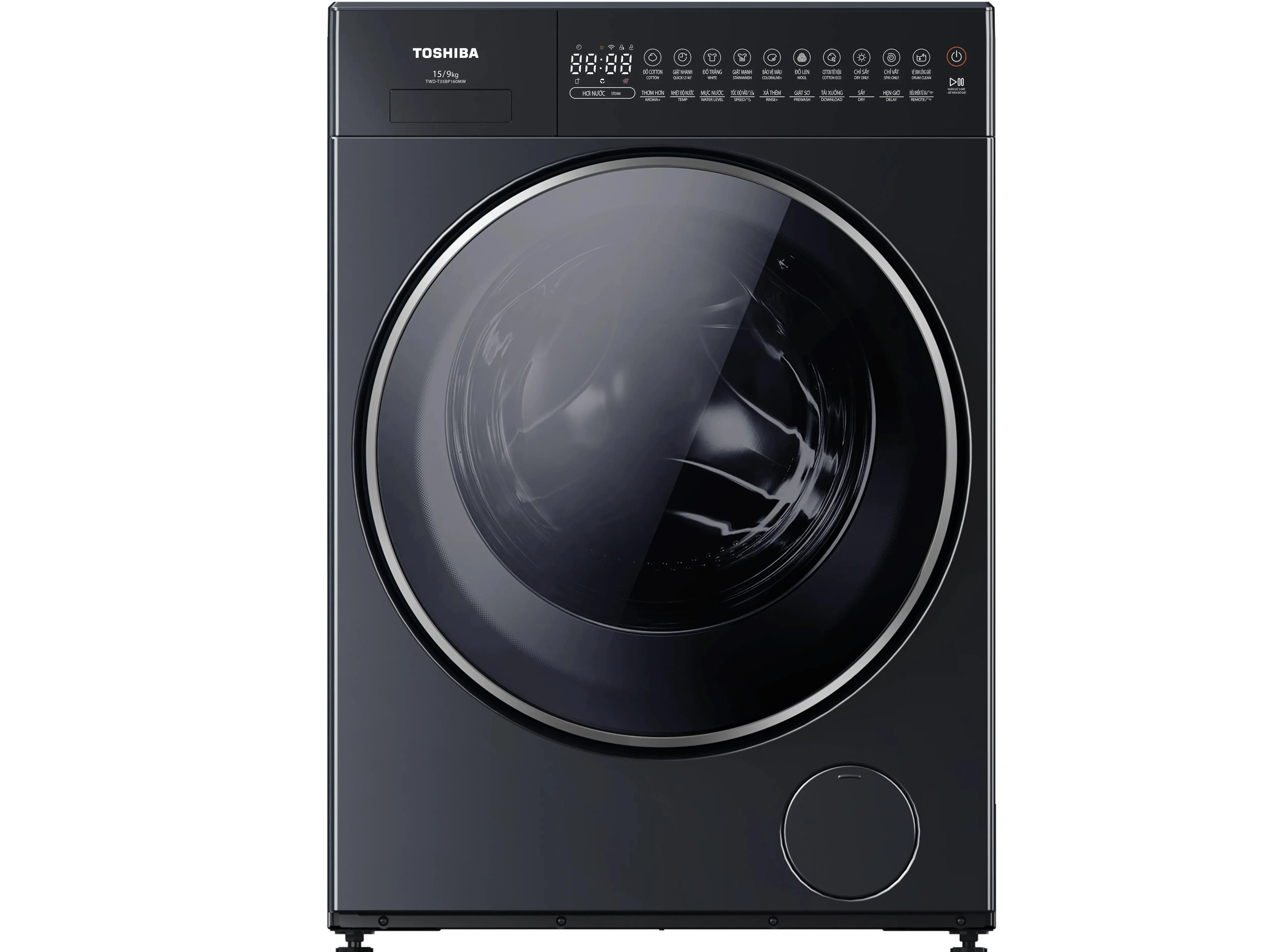 Máy giặt sấy Toshiba giặt 15kg - sấy 9kg TWD-T35BP160MWV(MG)