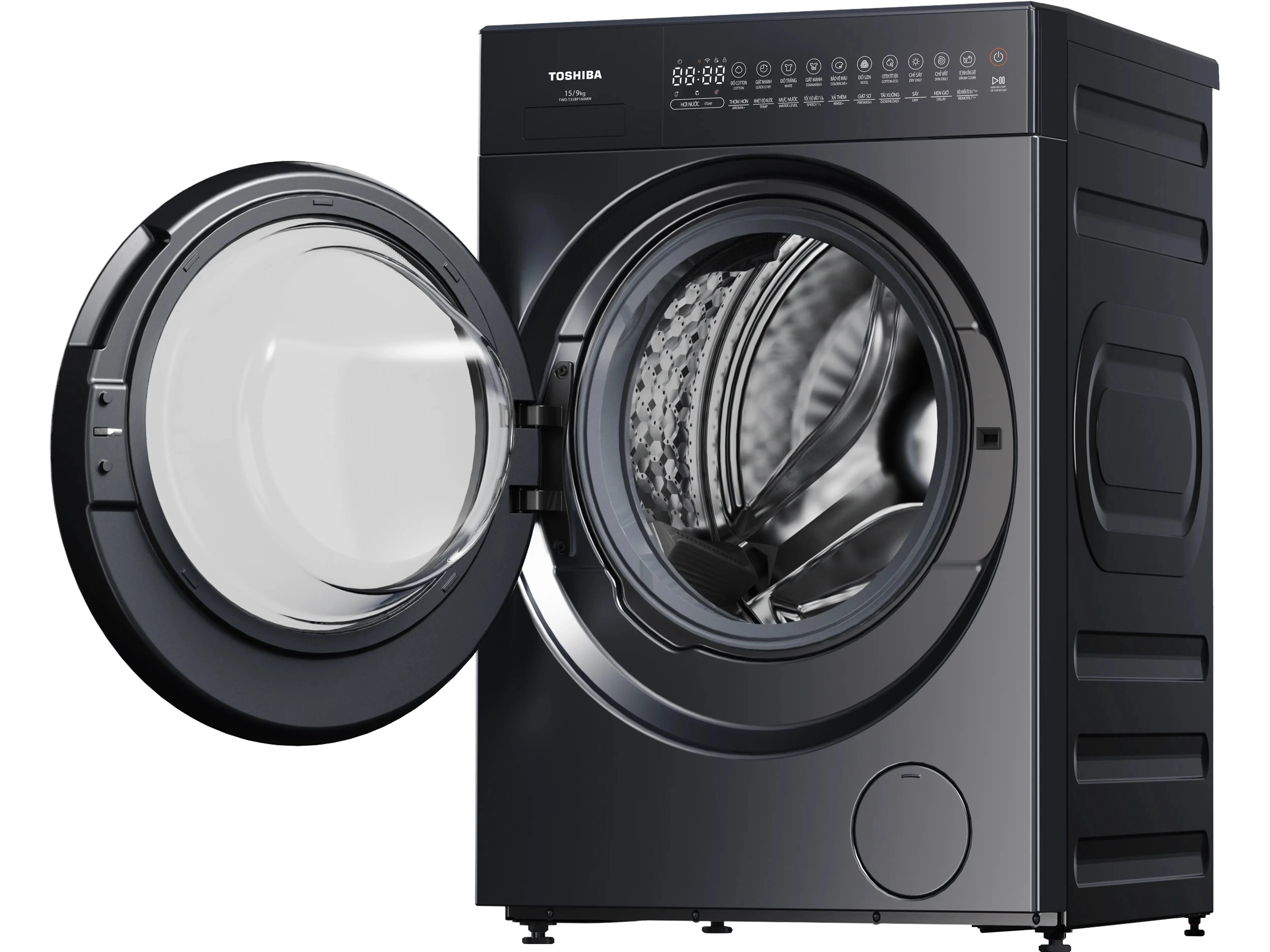 Máy giặt sấy Toshiba giặt 15kg - sấy 9kg TWD-T35BP160MWV(MG)