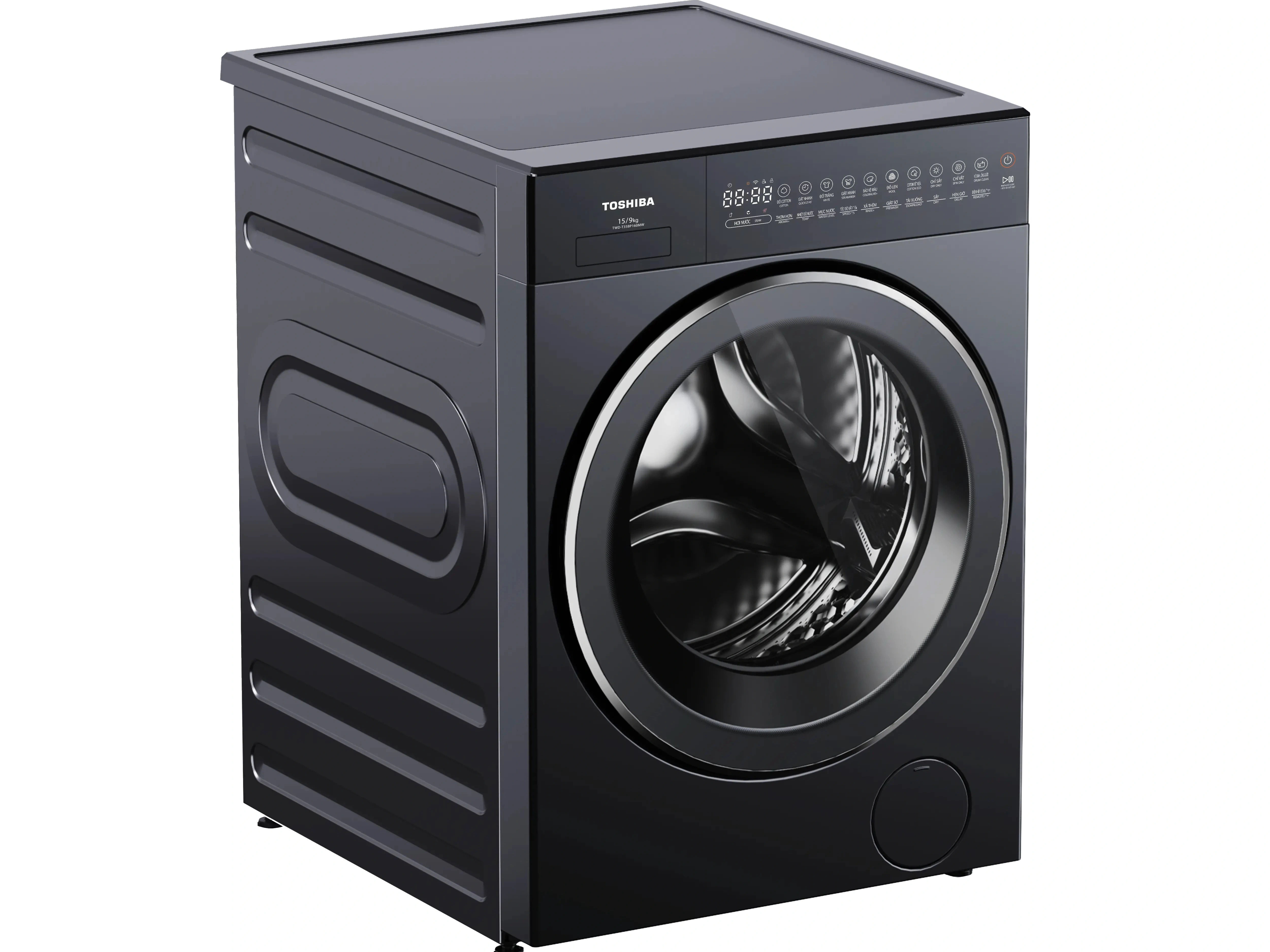 Máy giặt sấy Toshiba giặt 15kg - sấy 9kg TWD-T35BP160MWV(MG)