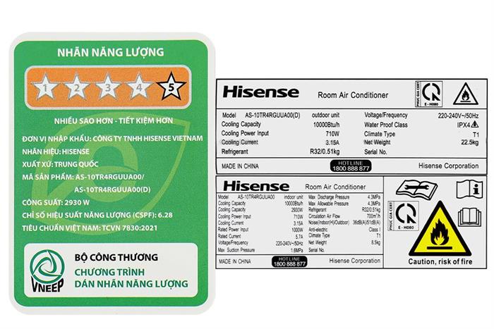 Máy lạnh Hisense 1 HP AS-10CR4RLUHA00
