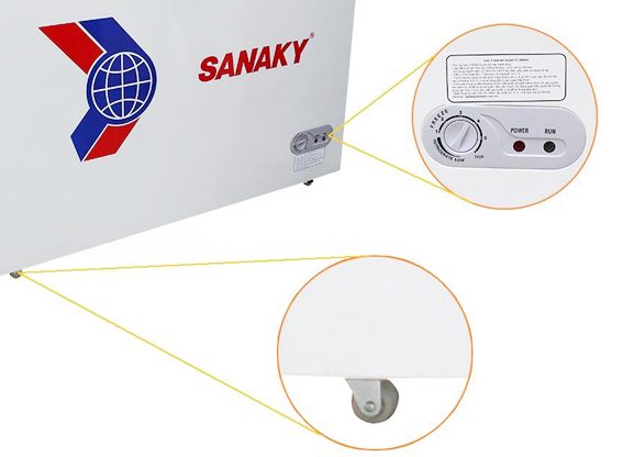 Tủ đông Sanaky 485 lít VH-668W2