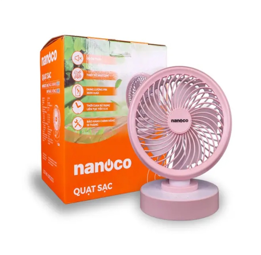 Quạt sạc Nanoco NRF6213P
